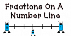 Fraction Number Line Clipart