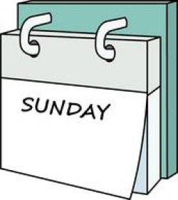 Sunday calendar clipart | DownloadClipart.org