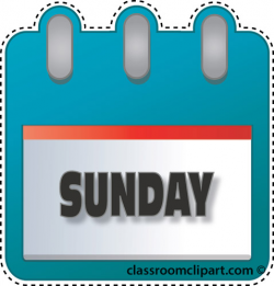 Sunday Calendar Cliparts - Cliparts Zone