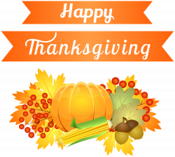 Happy Thanksgiving Decoration Png Image Transparent Free Download ...