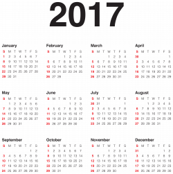 2017 Calendar Transparent PNG Clip Art Image | da | Pinterest | Art ...