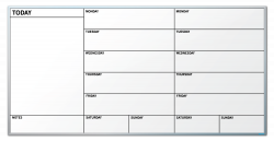 Weekly Calendar Dry Erase Board | month printable calendar