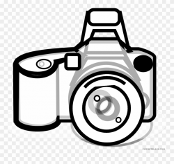 Clip Art Freeuse Stock Camera Black And White Clipart - Clip ...