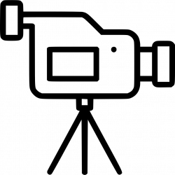 Cam Camera Video Record Media Device Camcorder Stand Tripod Svg Png ...