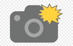 Photo Camera Clipart Camera Flash - Emoji Camera Png ...