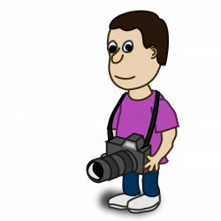 Clipart - Comic characters: Camera