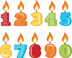 Birthday Candles SVG cut files for scrapbooking birthday svg files ...