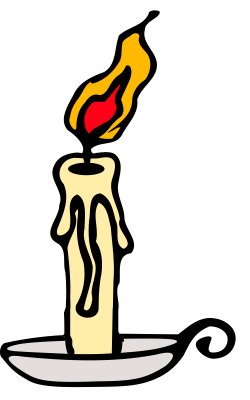 Candle | Free Stock Photo | Illustration of a burning candle | # 14132