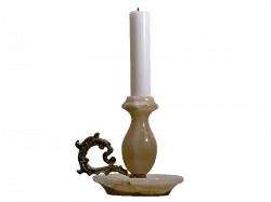 Candle With Candlestick PNG (Isolated-Objects) | Textures for Photoshop