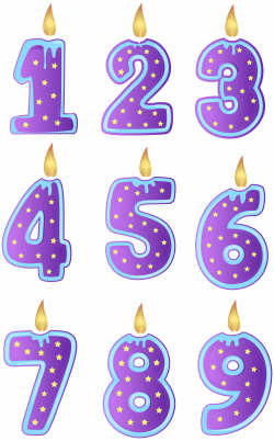Birthday Candles Transparent PNG Clip Art Image | Gallery ...