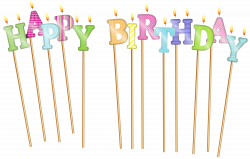 Happy Birthday Deco Candles PNG Clip Art | Gallery Yopriceville ...