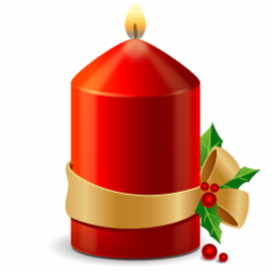 Christmas Candle 256 | Free Images at Clker.com - vector clip art ...