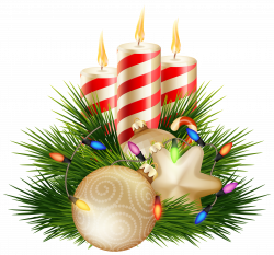 Christmas Candle Decorative PNG Clipart Image | Gallery ...