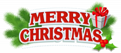 Merry Christmas Decor with Gift PNG Clipart - Best WEB Clipart