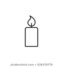Candle outline clipart 3 » Clipart Portal