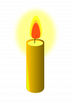 Clipart - Beeswax Candle