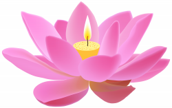 Lotus Candle Free PNG Clip Art Image | Gallery Yopriceville - High ...