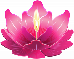 Lotus with Candle PNG Clip Art | Gallery Yopriceville - High ...