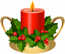 Christmas Candle PNG Clip Art Image | Gallery Yopriceville - High ...