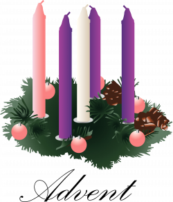 Advent Wreath with unlit Candles – Lutheran Church of the Cross