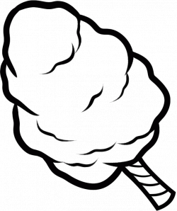 28+ Collection of Cotton Candy Clipart Black And White | High ...