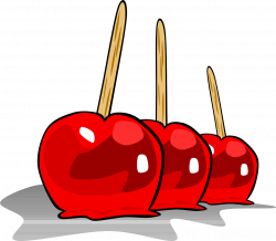 Candy apple Caramel apple Praline Clip art - Red sugar-coated haws ...