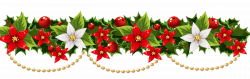 Christmas decoration Poinsettia Garland Clip art - Vector wreath ...