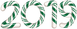 2019 Candy Cane Green PNG Clip Art Image | Gallery Yopriceville ...