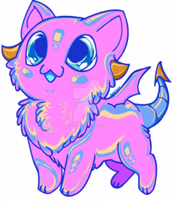 Cotton Candy Kitten by slime-tiger on DeviantArt