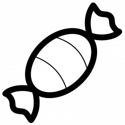 Halloween Candy Clipart Black And White