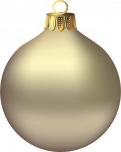 Transparent Christmas Gold Ornament Clipart | Gallery Yopriceville ...