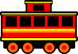 Clipart - Railway carriage 2 (colour)