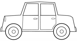 Car sketch clipart to colour cm long a photo on image #527