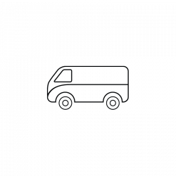 Wagon, delivery vehicle, public transportation, tempo van icon