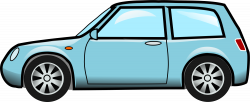 Blue Car clipart transparent car - Pencil and in color blue car ...