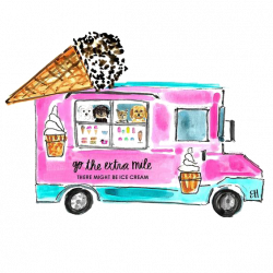 Ice cream Food truck Cartoon Illustration - Ice cream truck 564*564 ...
