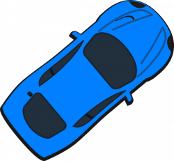 Blue Car - Top View - 40 Clip Art at Clker.com - vector clip art ...