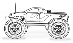 Free Printable Monster Truck Coloring Pages For Kids | Pinterest ...