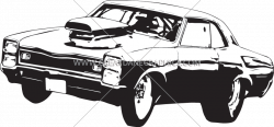 Muscle Car Go | Production Ready Artwork for T-Shirt Printing
