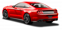 Ford Mustang Red Car Back Side PNG Image - PurePNG | Free ...