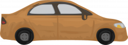 Clipart - Rough car (brown)