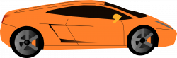 Clipart - orange car