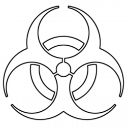 Biohazard clipart outline - Pencil and in color biohazard clipart ...