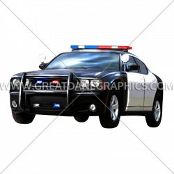 Police Car | Production Ready Artwork for T-Shirt Printing