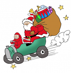 Funny and free Santa Claus Clipart.
