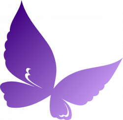 Gradient Purple Butterfly Clip Art at Clker.com - vector clip art ...