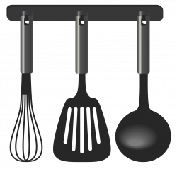 Black Kitchen Tool Set PNG Clipart - Best WEB Clipart