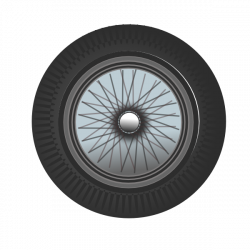 Classic Car Wheel 2 Clip Art at Clker.com - vector clip art online ...