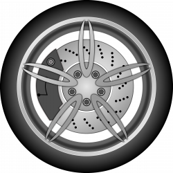 Clipart - Car wheel