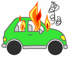 Cars On Fire Clipart - NOXAD.ORG